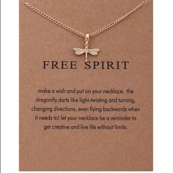 Free Spirit Dragonfly Necklace   - Picture 1 of 2